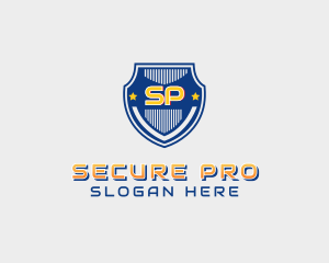 Shield Police Badge Security logo design