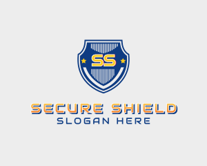 Shield Police Badge Security logo design