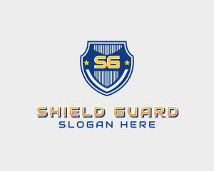 Shield Police Badge Security logo design