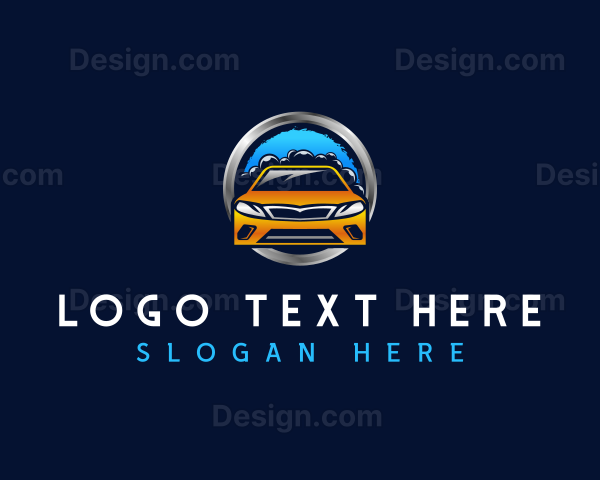 Automobile Vehicle Washing Logo