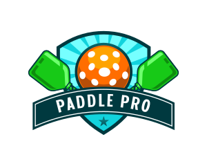 Pickleball Paddles League logo design