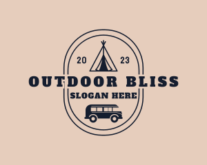 Van Tent Camping logo design