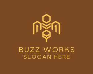 Honey Bee Hive logo design