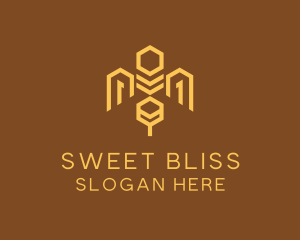 Honey Bee Hive logo design