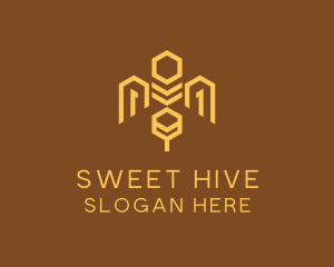 Honey Bee Hive logo design