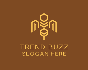 Honey Bee Hive logo design