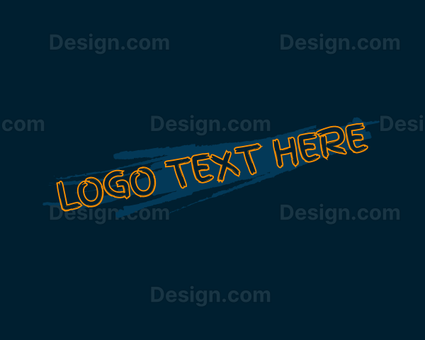 Funky Graffiti Wordmark Logo