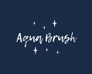 Sparkly Brush Sketch logo design