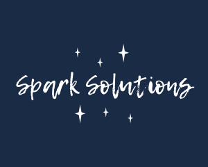 Sparkly Brush Sketch logo design