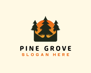 Pine Tree Sunset logo