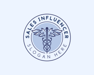 Medical Caduceus Healthcare Logo