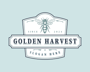 Organic Bee Apiary logo design