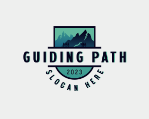 Hiking Mountain Adventure logo design