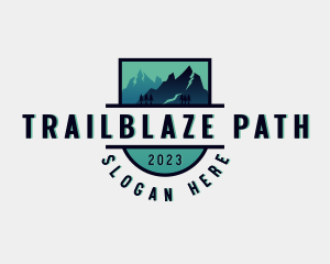 Hiking Mountain Adventure logo design