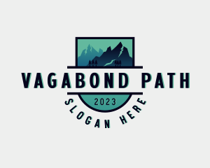 Hiking Mountain Adventure logo design