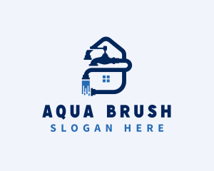 Faucet Plumbing Maintenance logo design