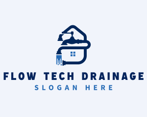 Faucet Plumbing Maintenance logo design