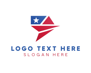 American Flag Plane logo