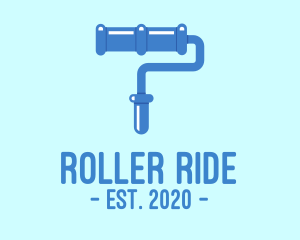 Blue Paint Roller logo