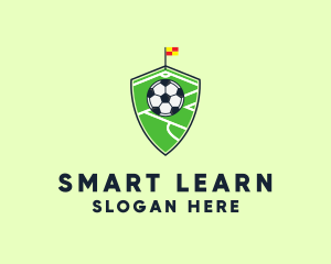 Soccer Pitch Shield Logo