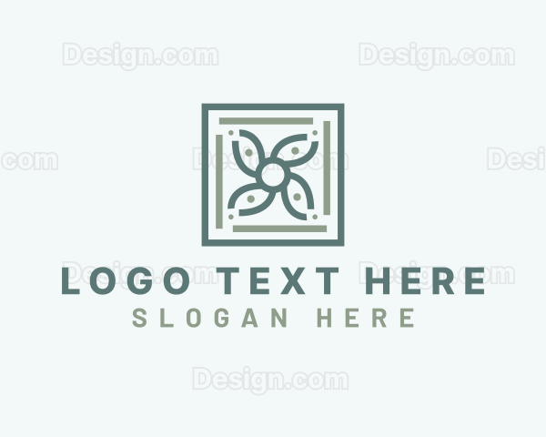 Floral Tile Pattern Logo