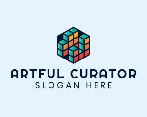 3D Cube Hexagon logo design