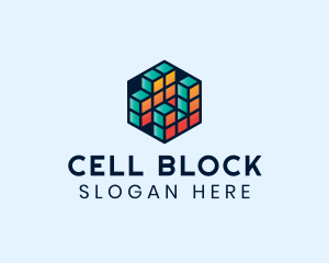 3D Cube Hexagon logo design