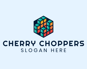 3D Cube Hexagon logo design