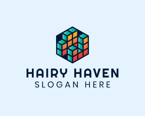 3D Cube Hexagon logo design