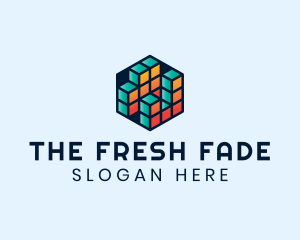 3D Cube Hexagon logo design