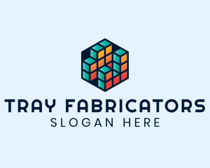 3D Cube Hexagon logo design