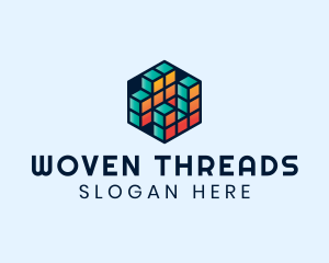 3D Cube Hexagon logo design