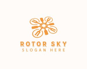 Drone Technology Rotor logo design