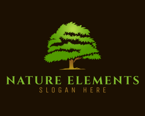 Organic Nature Tree logo design