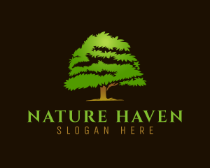 Organic Nature Tree logo design