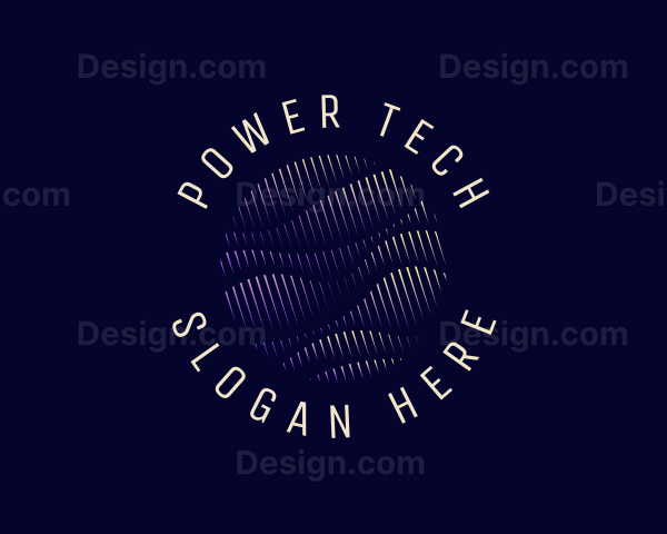 Tech Wave Sphere Logo