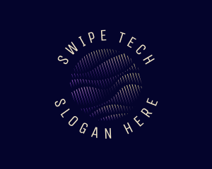 Tech Wave Sphere logo design