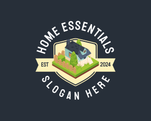 Isometric Residential Home logo design