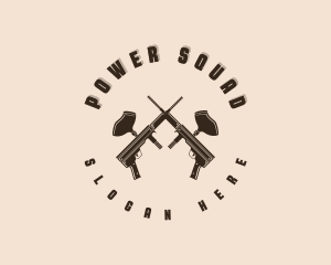 Paintball Gun Team logo design