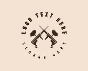 Team - Paintball Gun Team logo design