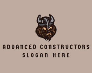 Angry Barbarian Warrior  logo design