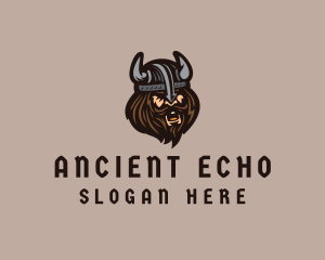 Angry Barbarian Warrior  logo design