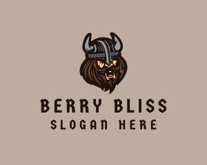 Angry Barbarian Warrior  logo design