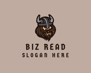 Angry Barbarian Warrior  logo design