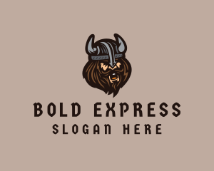 Angry Barbarian Warrior  logo design