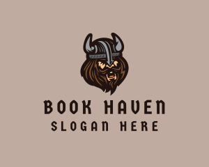 Angry Barbarian Warrior  logo design