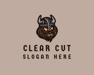 Angry Barbarian Warrior  logo design