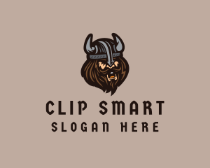 Angry Barbarian Warrior  logo design