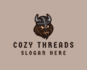 Angry Barbarian Warrior  logo design