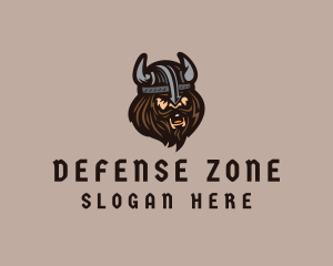 Angry Barbarian Warrior  logo design